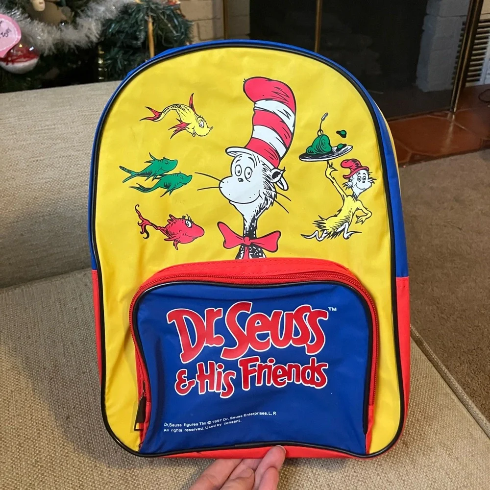 Dr Seuss vintage kids backpack
